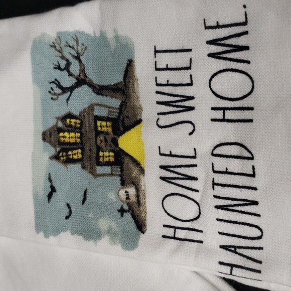 Rae Dunn NWT Set of 2 Kitchen Towels, "Home Sweet Haunted Home" - Picture 2 of 6